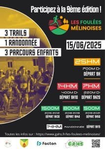 affiche a4 foulees melinoises 2025