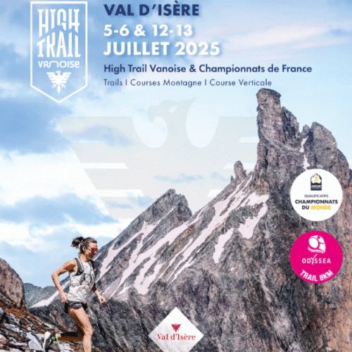 Affiche des championnats de France de Trail 2025 à Val d'Isère - High Trail Vanoise