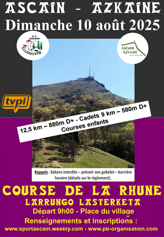 Des nouvelles de la section Trail GAHS 1 Affiche 2025