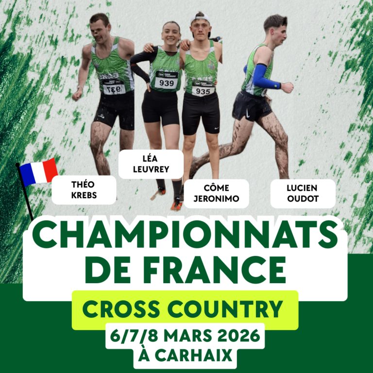 GAHS aux Championnats de France de Cross Country 2026 a Carhaix