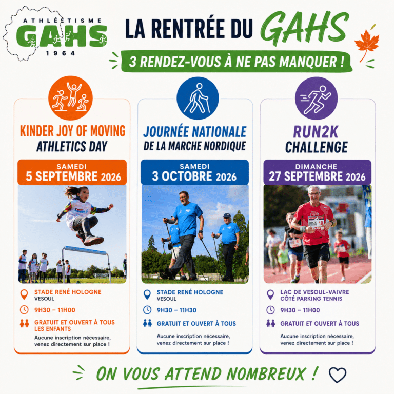 La rentree du GAHS 3 rendez vous a ne pas manquer