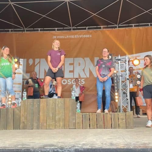 Podium femmes de l'Infernal Trail 100k