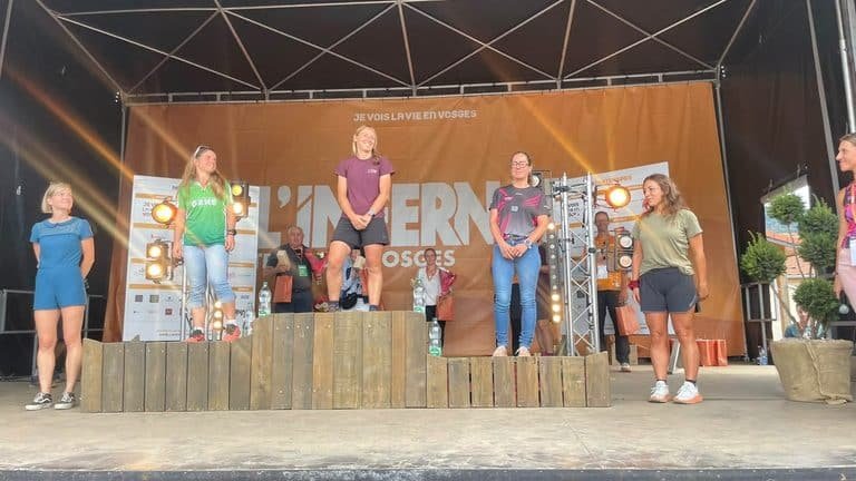 Podium femmes de l'Infernal Trail 100k